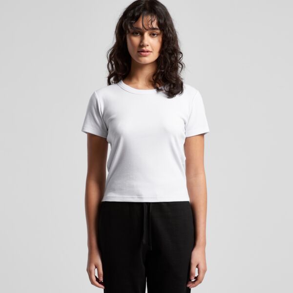 AS Colour - Wo's Organic Rib Baby Tee  Thumbnail